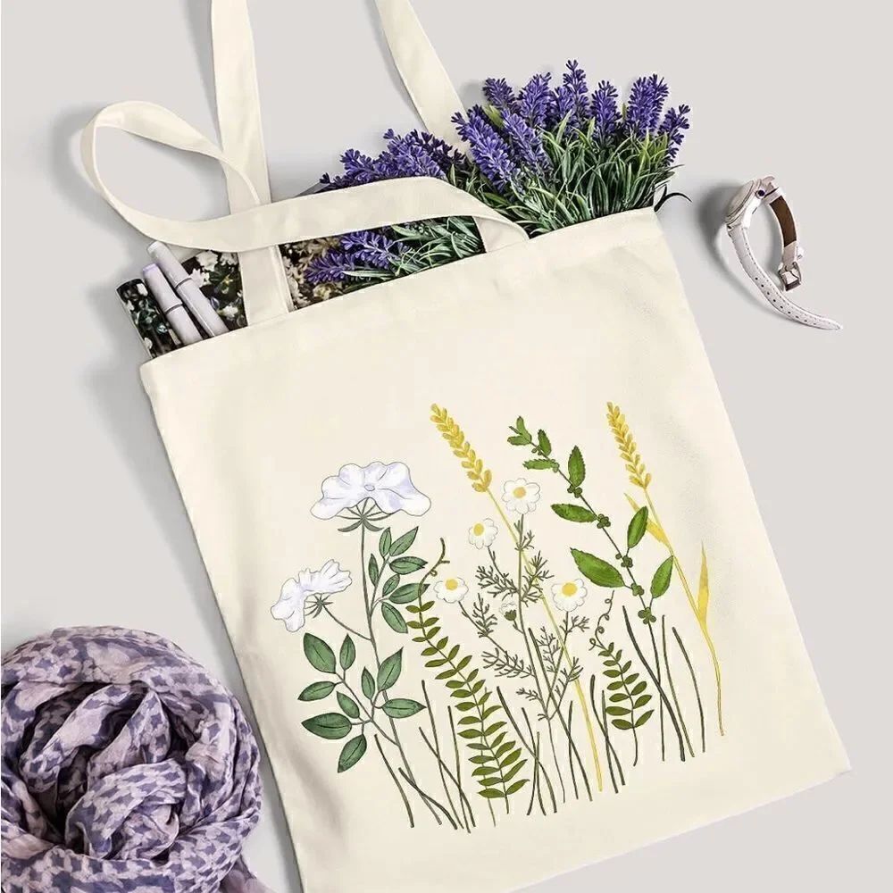 Printed canvas bag 